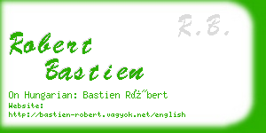 robert bastien business card